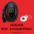 DEFA Power latausasema, mukana Nordic Plug RFID- avaimenperä