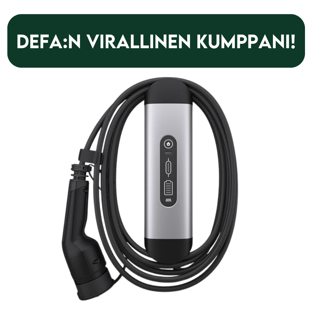 DEFA Solid - 20A - 4,6kW - Sähköauton ja hybridin latausasema – Nordic Plug