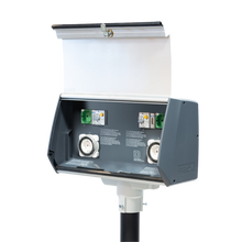  Fibox Latausasemat Fibox Heat’n’Charge Power Sähköauton latauspiste kahdelle autolle 1x16A taloyhtiöön, energiamittari, lämmitys
