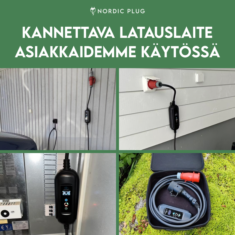 Motorwerk - Sähköauton latauslaite voimavirtaan, Type-2, 11kW, Säilytyskassi